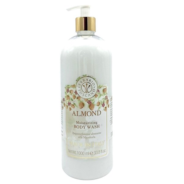 ERBARIO TOSCANO ALMOND Moisturizing Body Wash, Made in ITALY 33.8 oz