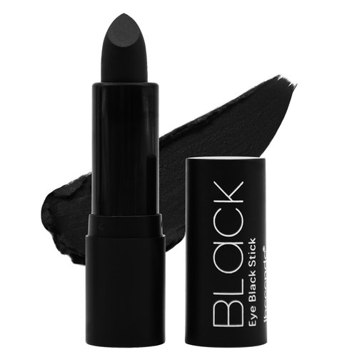 Black Face Paint Stick - 3.8g Halloween Face Body Eye Paint Skeleton Ghost Skull Cosplay Costume Professional SFX Corpse Special Effects Makeup Kit for Adults Kids Full Coverage Skin Paints