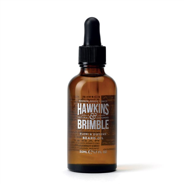 Hawkins & Brimble Beard Oil 50ml 1.69 fl oz - Quickly Absorbs, Strengthens & Supports Growth | with Acclaimed Signature Scent