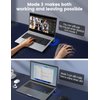 meatanty Metal USB Mouse Jiggler Tiny Undetectable Mouse Mover with Separate Mode and ON/Off Buttons,Digital Display,Supports Multi-Track,Driver-Free,Keeps PC Awake(2 Pcs)-Gunmetal Gray