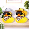 MuMyer Rubber Duck Car Ornaments Duck Car Dashboard Decorations for Car Dashboard Decoration Accessories with Mini Cowboy Hat Scarf Necklace and Sunglasses(D5)