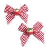 2 Pcs Cherry Strawberry Lolita Bow Hair Clip Sweet Cute Alligator Clips Barrettes Hair Decoration for Teen Girls Women