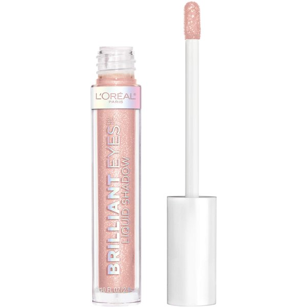 L'Oreal Paris Brilliant Eyes Shimmer Liquid Eye Shadow, Longwearing Lasting Shimmer, Crease Resistant, Flake-Proof, Precision Applicator, Quick Dry, Non-Greasy, Paradise Star, 0.1 oz.
