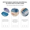 Beaupretty Razor Disposal Case Stainless Steel Safety Razor Disposer Razor Bank Storage Container for Safety Razor Storagement Blue