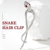 JAKAWIN Snake Hair Clip Silver Minimalist Hair Claw Halloween Hair Accessories Women