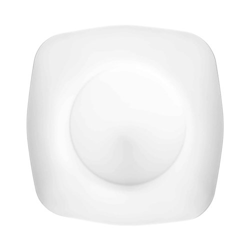 EcoQuality 7.5 Inch White Pearl Salad Plate – Elegant Disposable Plastic Salad Plate for Weddings, Parties, Catering, and Buffets – Durable & Reusable Tableware – Food-Safe BPA-Free Design (100)