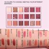 Eyeshadow Palette Browns, 18 Colors Matte Shimmer Makeup Kit Matte Shimmer Eye Shadow Long Lasting Pearlescent Matte Eyeshadow Powder Cosmetic