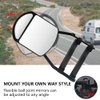 Lifronkit Universal Clip-on Towing Mirrors Extension Towing Mirror 360 Degree Rotation Adjustable Dual View Tow Mirror for Vehicle Car Truck Trailer, 2 Pieces