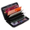 ELFISH Mini RFID Aluminum Wallet Credit Cards Holder Business Card Case Metal ID Case for Men Women (Flag)