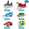 WODMAZ Valentines Day Cards with Sea Animal Building Blocks, 24 Packs Valentine Gift Ocean Building Toys Set for Kids Classroom Party Favor, Valentine Gift Exchange, Valentine's Greeting Cards