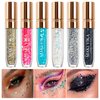 Body Glitter Rave Accessories, Face Glitter Makeup Mermaid Sequins for Eye Hair, Singer Concerts Party Festival Sparkling Chunky Glitter for Women Kids (Multi Color)