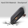 External Hard Drive Case - Shockproof EVA Carrying Case for WD My Passport Element Seagate Expansion Backup Toshiba - High Protection Portable Travel Electronic Power Bank Bag (Black)