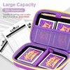 ProCase Hard Playing Card Game Carrying Case, Travel Storage Box Holds 300+ Trading Cards, Bag Holder for Classic Board Game UNO, Five Crowns，SKYJO, PlayMonster and More (Case Only) -Purple