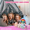 Hopearl Unicorn Plush Rainbow Bag with 4 Baby Unicorns Stuffed Animals Play Set Toy House with Handle Plush Toy Set Gifts for Girls Toddlers Age 3, 4, 5, 6, 7, 8 Year Old, 11''