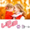 Ear Piercing Kits,Body Piercing Kits,6 Pack Disposable Self Ear Piercing Gun Tool with 5mm Cubic Zirconia Stud Earrings (Pink)