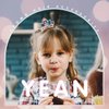 Yean Mini Princess Crown Comb Silver Crystal Tiara Hair Comb Rhinestone Hair Accessories Decorations for Women and Girls (Purple)