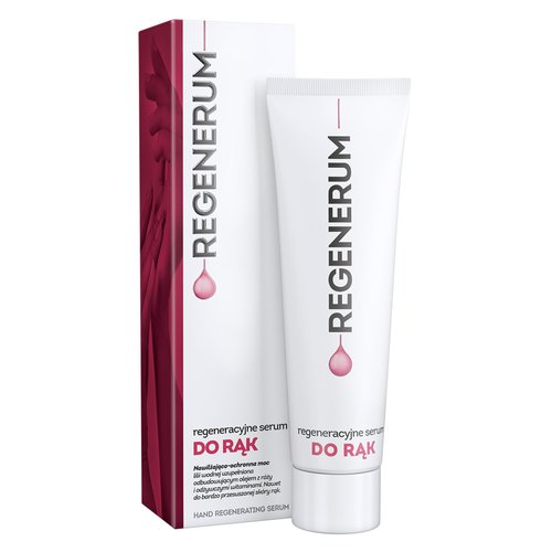 Regenerum - Regenerating Hand Serum - Intensive Care for Dry and Damaged Skin, Hydrates, Nourishes, Non-Greasy, Smooth and Soft Skin - 50ml