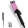 Newest Mini Hair Crimper 2 Adjustable Temperature, janelove 1/2 Inch Beach Waves Curling Iron, Hair Waver for Short & Medium Hair, Home and Travel Friendly Crimper Hair Tool, Dual Voltage