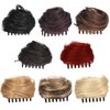 olacare Curly Chignon Short Synthetic Hair Extension Chignon Donut Roller Bun Wig claw Clip In Hairpiece fake hair buns curly short clip in hair synthetic bun women's hair buns
