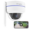 xmartO [AI Tracking Dome CAM] 2K HD Metal Dome PTZ Wireless Security Camera with Automatic Tracking, 2-Way Audio and Night Vision (Add on to NVR or Use Standalone, DPK3034)