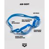 Arena Unisex Adult Air-Soft Anti-Fog Swim Goggles for Men and Women Recreational Swimming Superior Comfort Air Seals Technology, Smoked/White