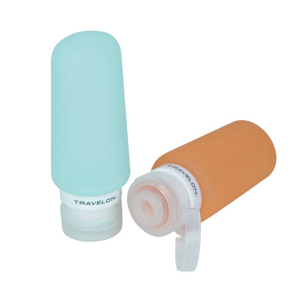 Travelon Set Of 2 Smart Tubes, 3 Ounce, Orange/Blue, One Size