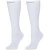 CompressionZ Compression Socks For Men & Women - 30 40 mmHG Graduated Medical Compression - Travel, Edema - Swelling in Feet & Legs - M, White