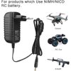 NiMH/NiCd Battery Charger Universal RC Battery Charger for NiMH/NiCd Battery(2-10S), 500-800mA Charging Current,AC-DC Plug Charger,5 Converter Plugs for RC Hobbies, Airsoft Battery Packs