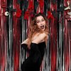Black Red Party Streamers Backdrop - GREATRIL Foil Fringe Tinsel for Stranger/Friday Party/Halloween Party Decorations - 3.2ft X 8.2ft - 2 Packs