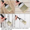 HARFINGTON 28pcs Flat Paint Brush 1" Reusable Plastic Grip Metal Ferrule Synthetic Bristle Paintbrushes for Wall Cabinet Decks Fences Interior Exterior Painting