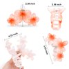 AMCAMI 4 Pcs Flower Hair Clips Hair Clips for Women Claw Clips for Thick Hair Hair Claw Clips Hair Clips for Thin Hair Beach Accessories for Women Cute Hair Clips Hawaiian Flower Hair Clips Hair Claw