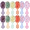 24PCS Wet Dry Hair Brush Mini Travel Portable Soft Brush Wet Hair Brush Colorful Hair Combs Set,Pocket Detangler Hair Combs Birthday Baby Shower Party Favor Gifts for Guest (1 Style)