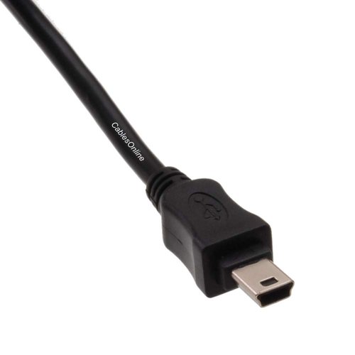 CablesOnline, 6ft USB 2.0 A-Type Male to Mini-B 5-Pin Male Shielded USB Cable, USB2-A506