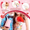 Moinchore 72 Pcs Valentines Day Gifts Includes 24 Valentine's Day Cards 24 Watercolor Paint 24 Seal Bags Funny Exchange Gifts Valentines Party Favors(Round)