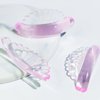 PERMANIA Lash Lift Pads, New Self-Adhesive Super Soft 10Pcs/5Sizes Shell Pink Lash Lift Rods Extreme Eyelash Curler