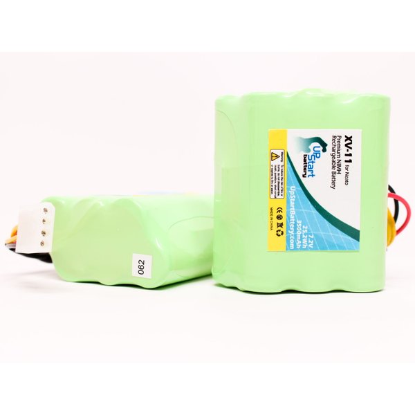 2X Pack - Neato XV-14 Battery - Replacement for Neato Robotic Vacuum Cleaner Battery - Compatible w/Neato XV-11, XV-12, 945-004, XV-15, XV-21, XV-25, 945-0048, XV Signature Pro (3500mAh, 7.2V, NI-MH)