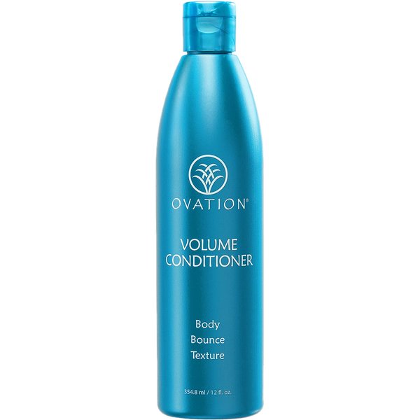 Ovation Hair Volume Conditioner - Light Conditioner for Fine Hair - 12 oz - Lightweight Rinse For Voluminous, Bouncy Hair - With Olive Oil, Vitamin B5, Antioxidants - No Parabens and Sulfates