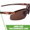 Crossfire Eyewear 291113 Es5 Polarized Safety Glasses with High Definition Brown Polarized Lens and Crystal Brown Frame