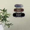 Designer EXIT Sign - Blue - Medium (1 Pack)