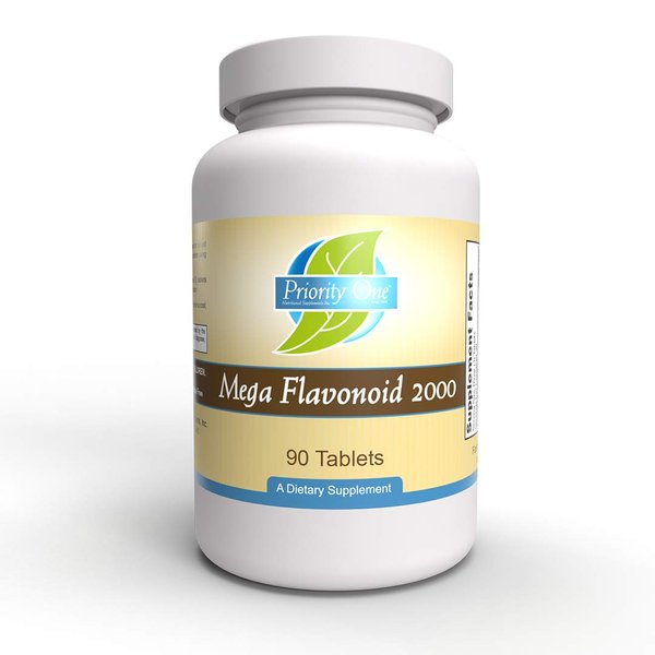Priority One Vitamins Mega Flavonoid 2000 90 Tablets - Clinically dosed bioflavonoid Combination.