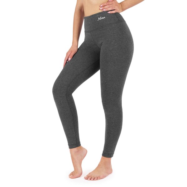 Nirlon Womens Leggings High Waisted Workout Leggings for Women Tummy Control (3XL, Charcoal)