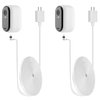 iTODOS 2 Pack 20ft/6m Outdoor Charging Cable for Arlo Essential 2K Outdoor Security Camera (2nd Generation) with Adapter, Weatherproof Outdoor Flat Power Cable Charging for Alro Essential 2nd