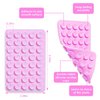 PEUKANU Silicone Suction Cup Phone Mount Sticky Phone Grip Backside Sucker for iPhone Android Hippers Grippy Strong Phone Case Accessory Stuff Mirror Stick On (1PCS Light Pink)