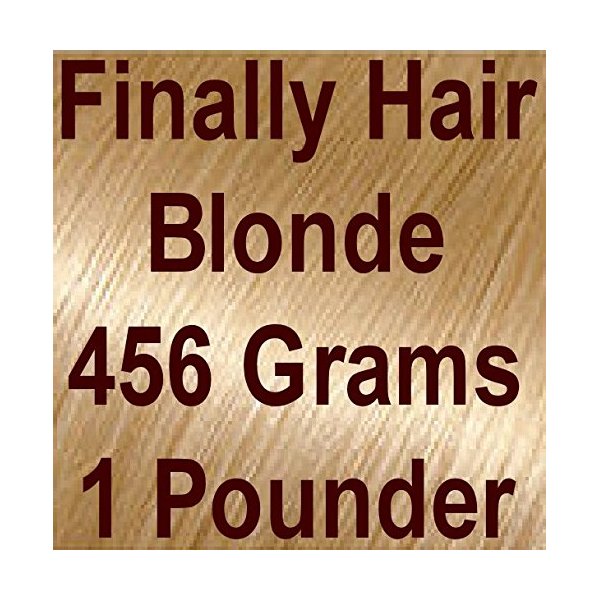 BLONDE (light blonde) Finally Hair Hair Fiber Refill 456 Grams Full Pounder For Hair Loss Concealing by Finally Hair
