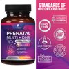 Prenatal Multivitamin with Folic Acid & DHA, Prenatal Vitamins Supplement, Folate, Omega 3, Vitamins D3, B6, B12 & Iron, Women's Pregnancy Support Prenatal Vitamins, Non-GMO Gluten Free - 60 Softgels