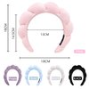 WFWJ Headband for Washing Face,Spa Headband Makeup,Sponge Spa Headband for Washing Face,Makeup Removal,Shower,Skincare (White)