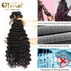 QTHAIR 14a Brazilian Loose Deep Wave Human Hair Wigs Bundles for All Women (14" 16" 18" 20", Hair Bundles)