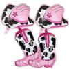 Cow Print Western Cowgirl Party Decorations Cowgirl Boot Balloons Cowgirl Hat Balloon Let's Go Girls Disco Cowgirl Last Rodeo Bachelorette Theme One 1st Birthday Party Decor Supplies 4 Pcs