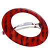 Camila Paris CP2513 French Hair Barrette Clip for Girls, Round Handmade, Victory Red, Strong Hold Grip Hair Clips for Women, No Slip and Durable Styling Girls Hair Accessories, Made in France