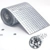 PP OPOUNT 2160 PCS Disco Ball Tiles, Self-Adhesive Mirror Tiles for Crafts, Small Mirror Mosaics Tiles for Indoor Decoration, DIY Disco Balls, Vases, Cups, Photo Frames (5 x 5 mm)